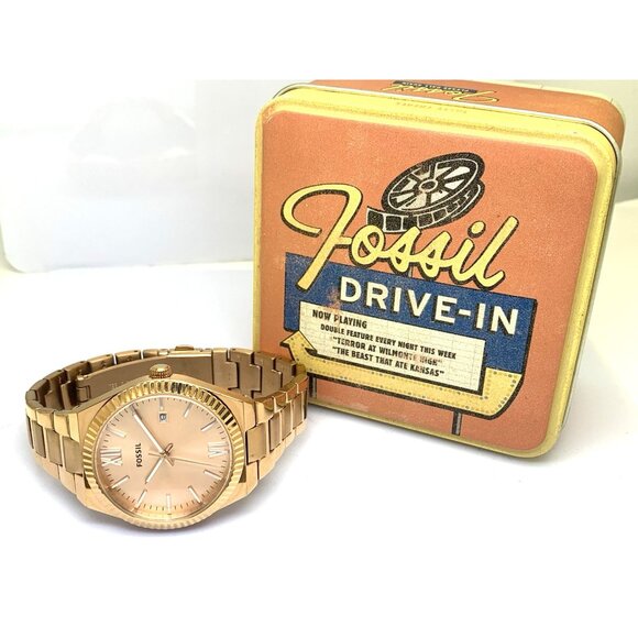 Fossil Women\'s Watch ES5258 Scarlette Quartz Rose Gold Tone Stainless Steel 38mm main image 12